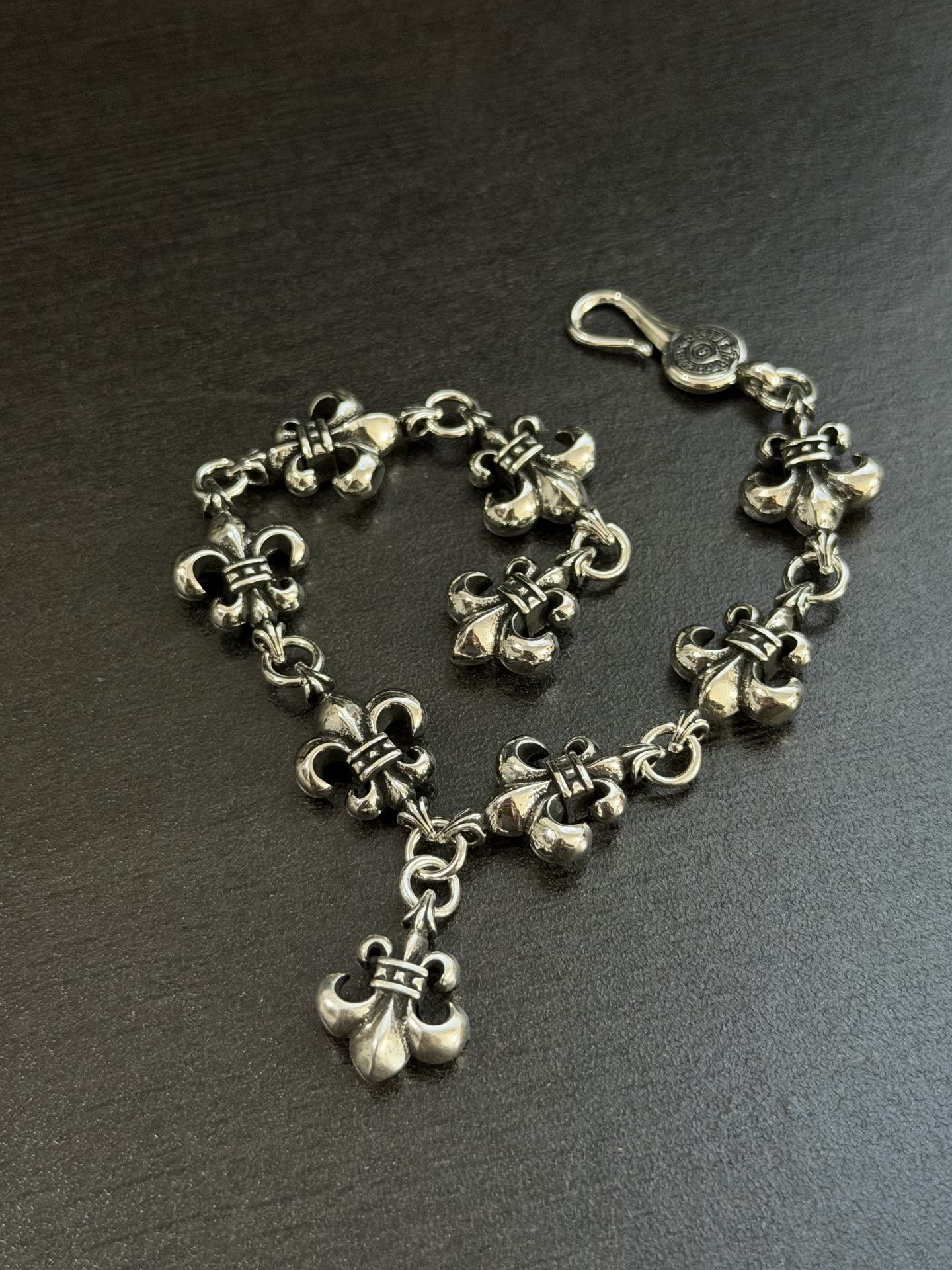 Chrome Hearts Silver Fleur-de-lis Bracelet
